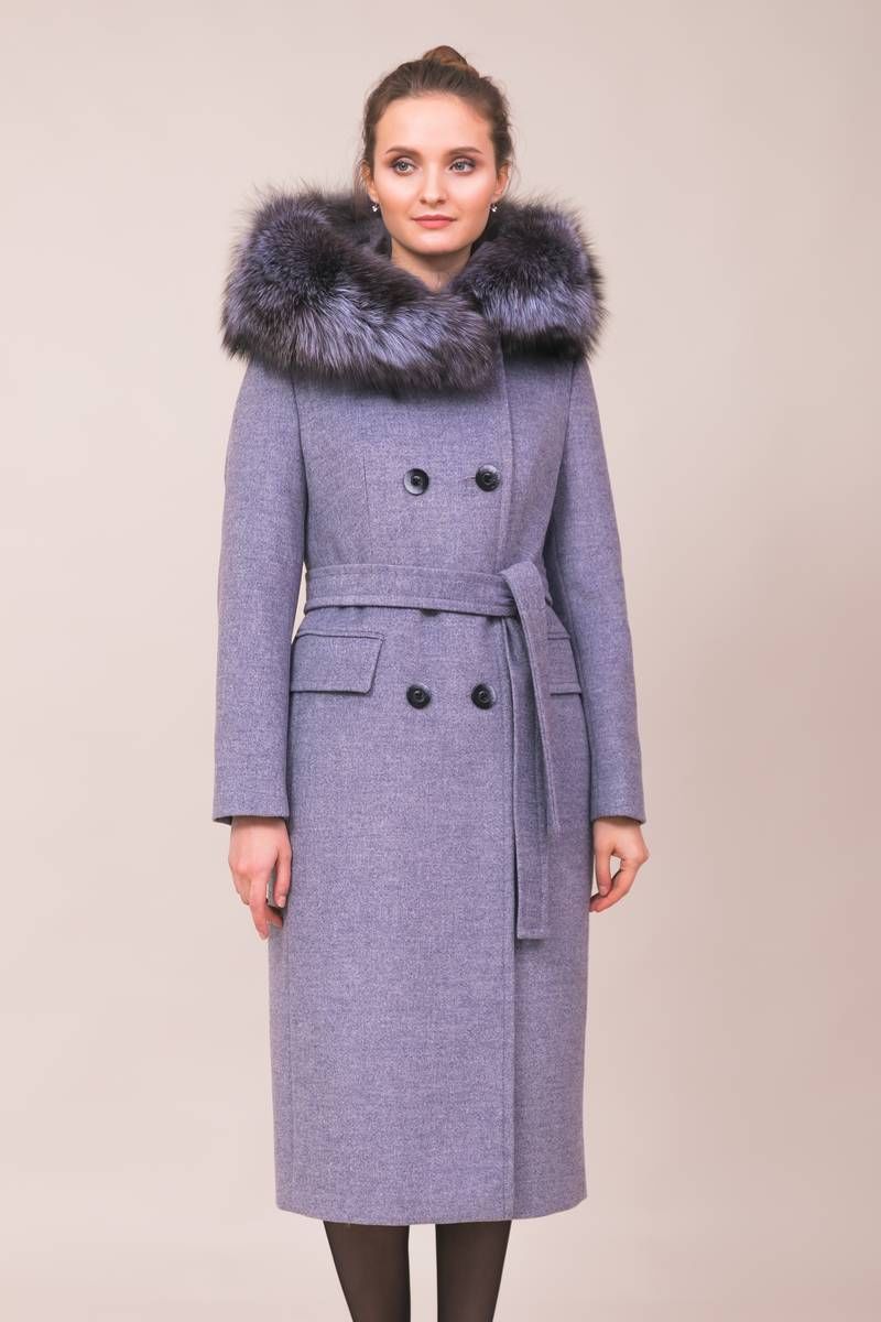 Женское пальто Winkler’s World 615з серо-голубой