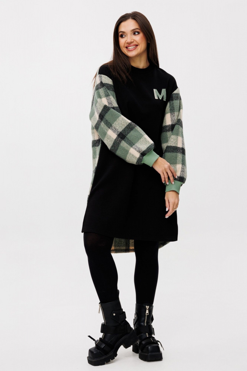 Платья Michel chic 2159 зеленый-клетка