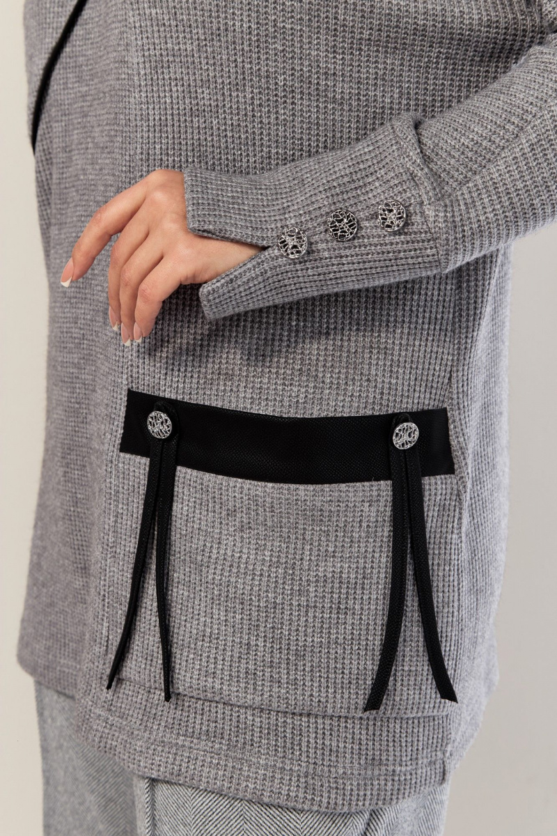 Джемперы AVA fashion М-079.01 серый