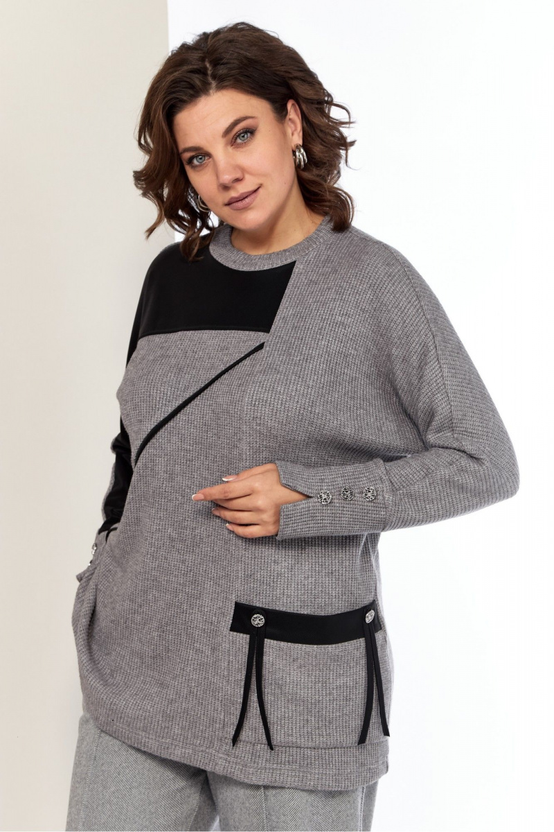 Джемперы AVA fashion М-079.01 серый