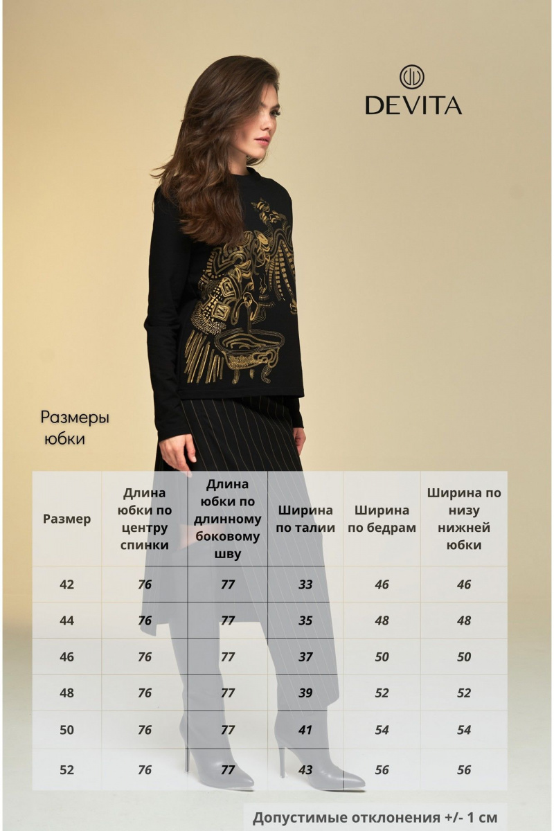 Юбки DEVITA 2006 черный