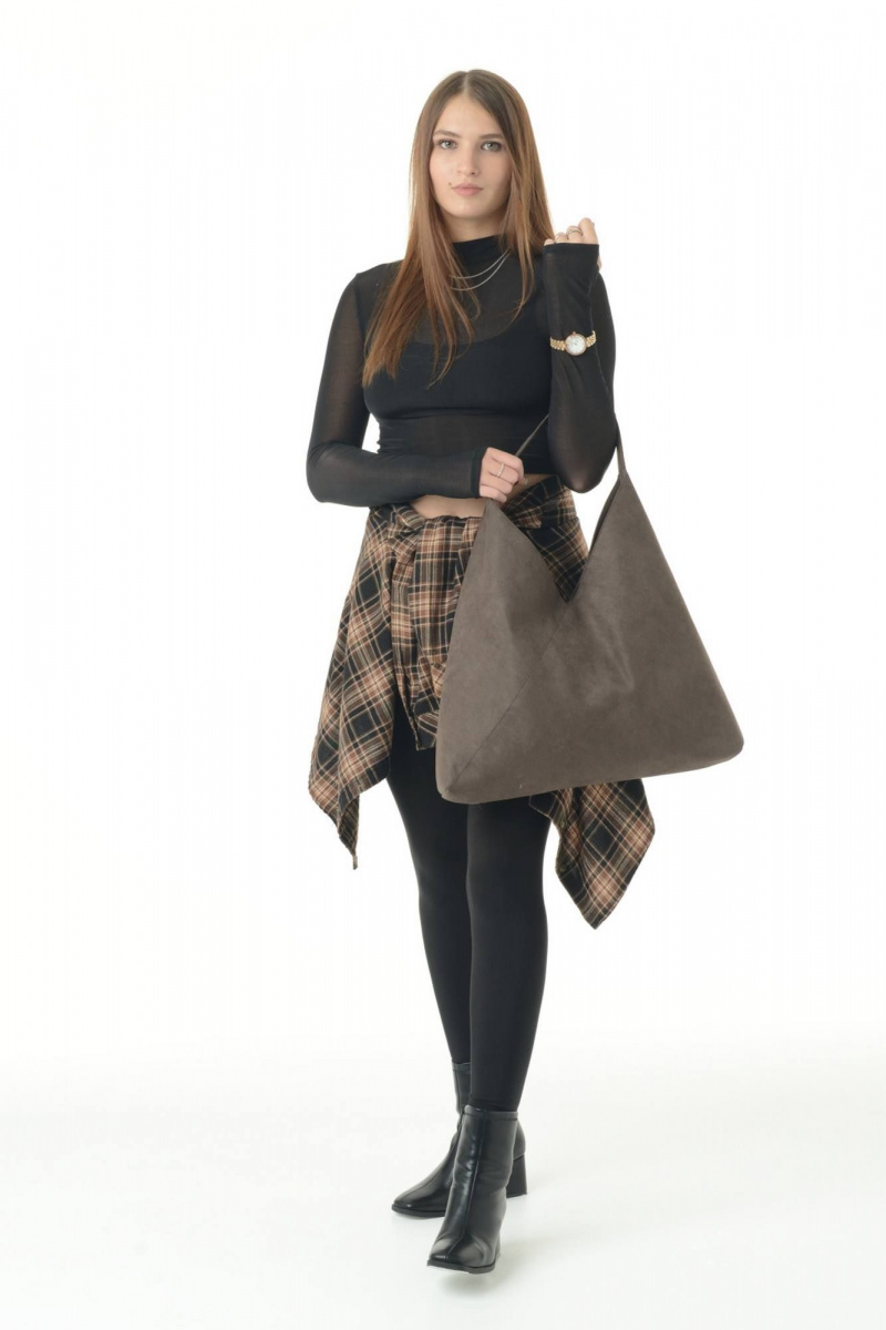 Женская сумка MT.Style BAG/\ brown-velour