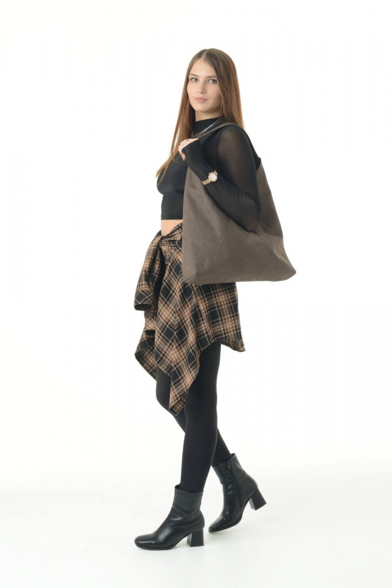 Женская сумка MT.Style BAG/\ brown-velour
