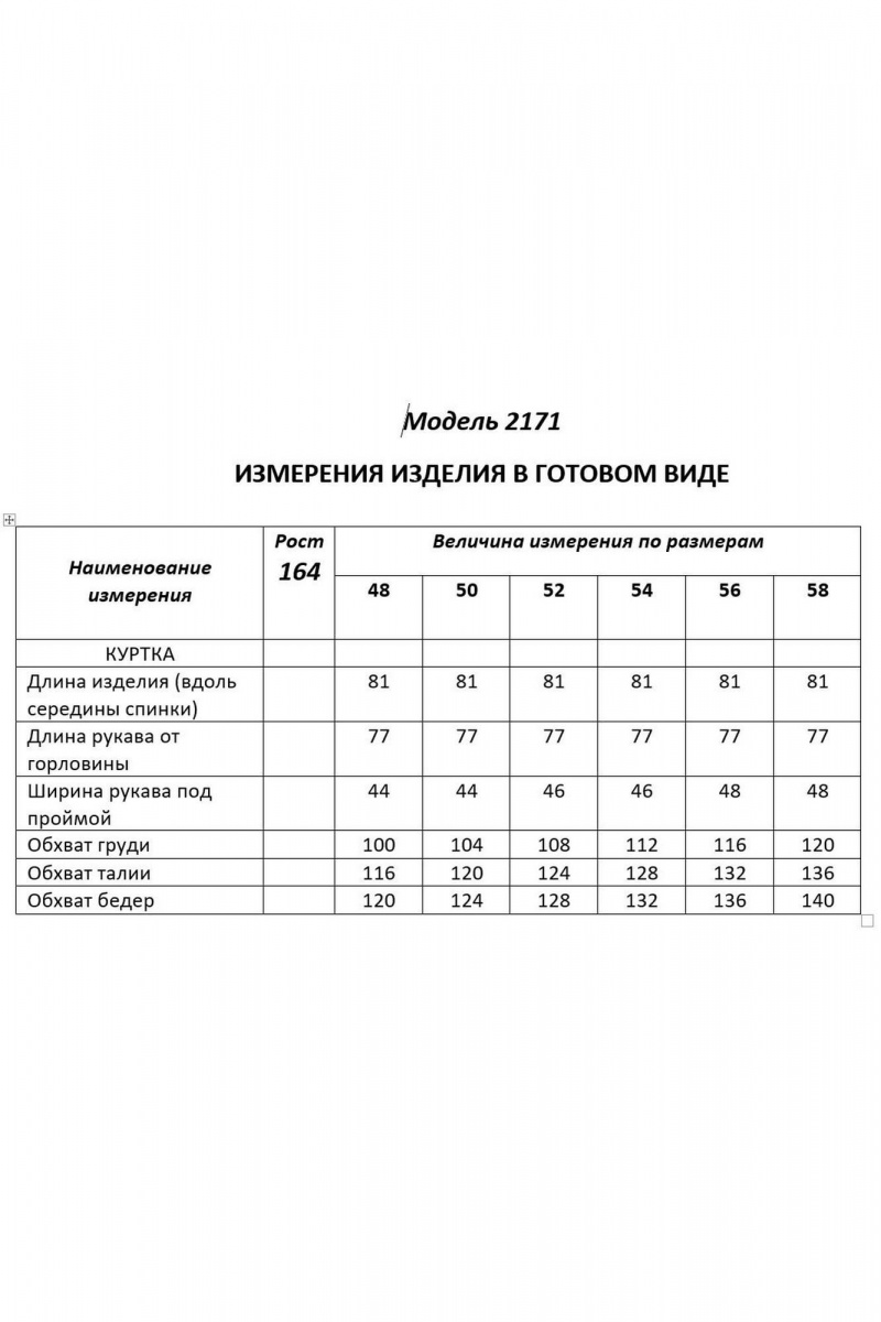 Женская куртка Shetti 2171 молочный