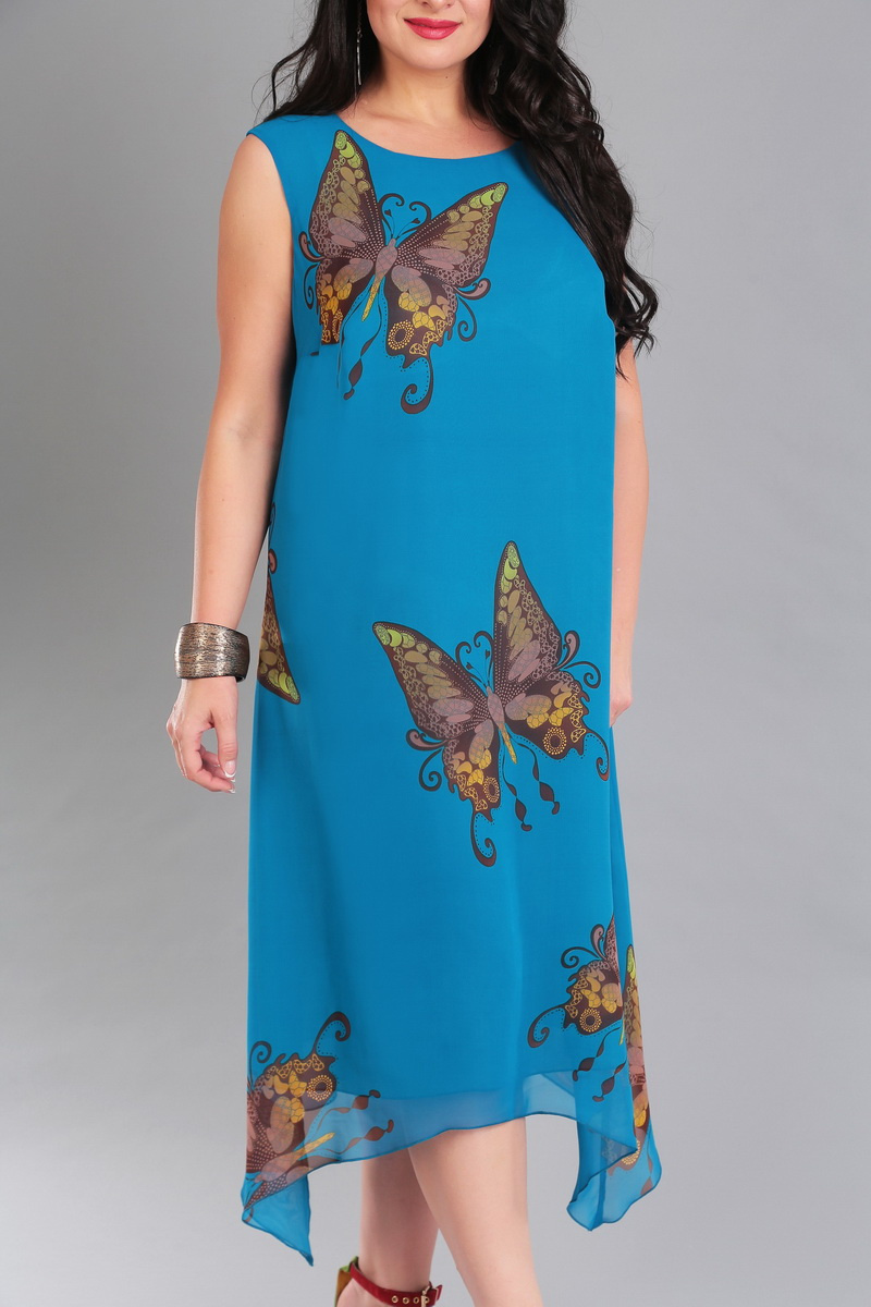 Платье IVA 992 голубой