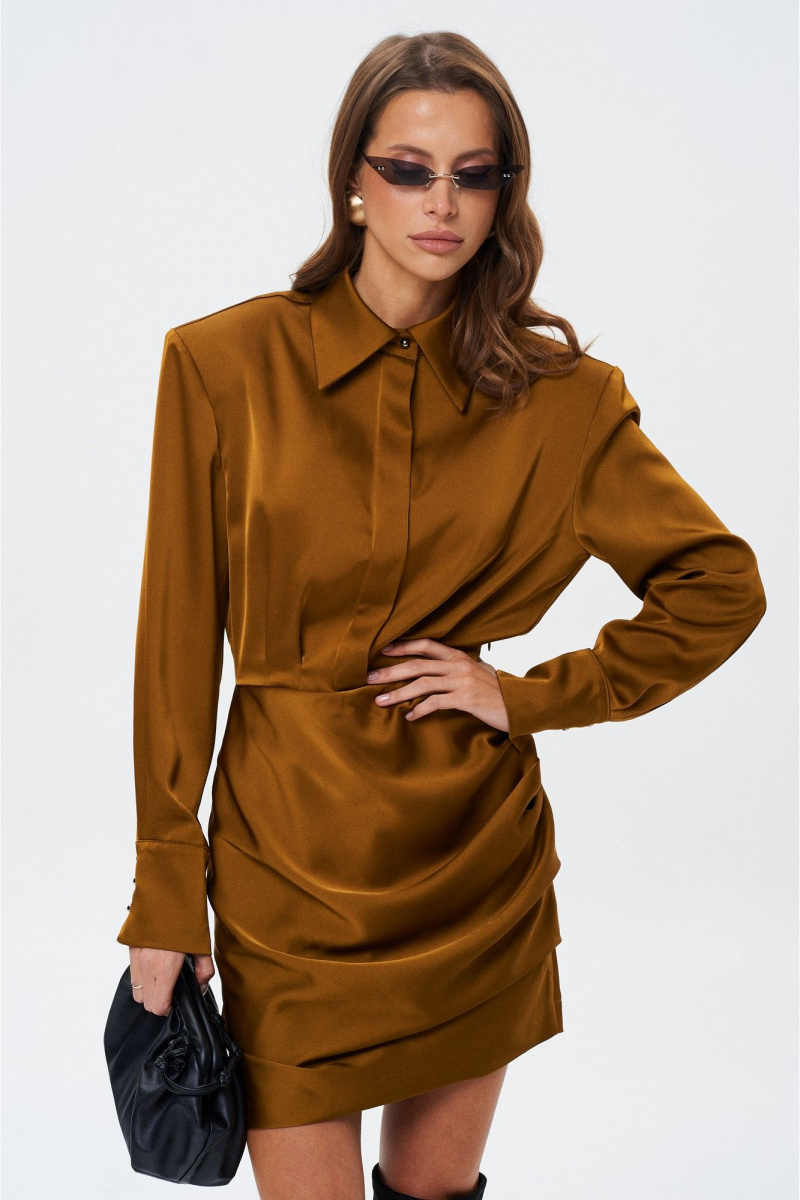 Платья SHAM SHAM 1020 горчичное
