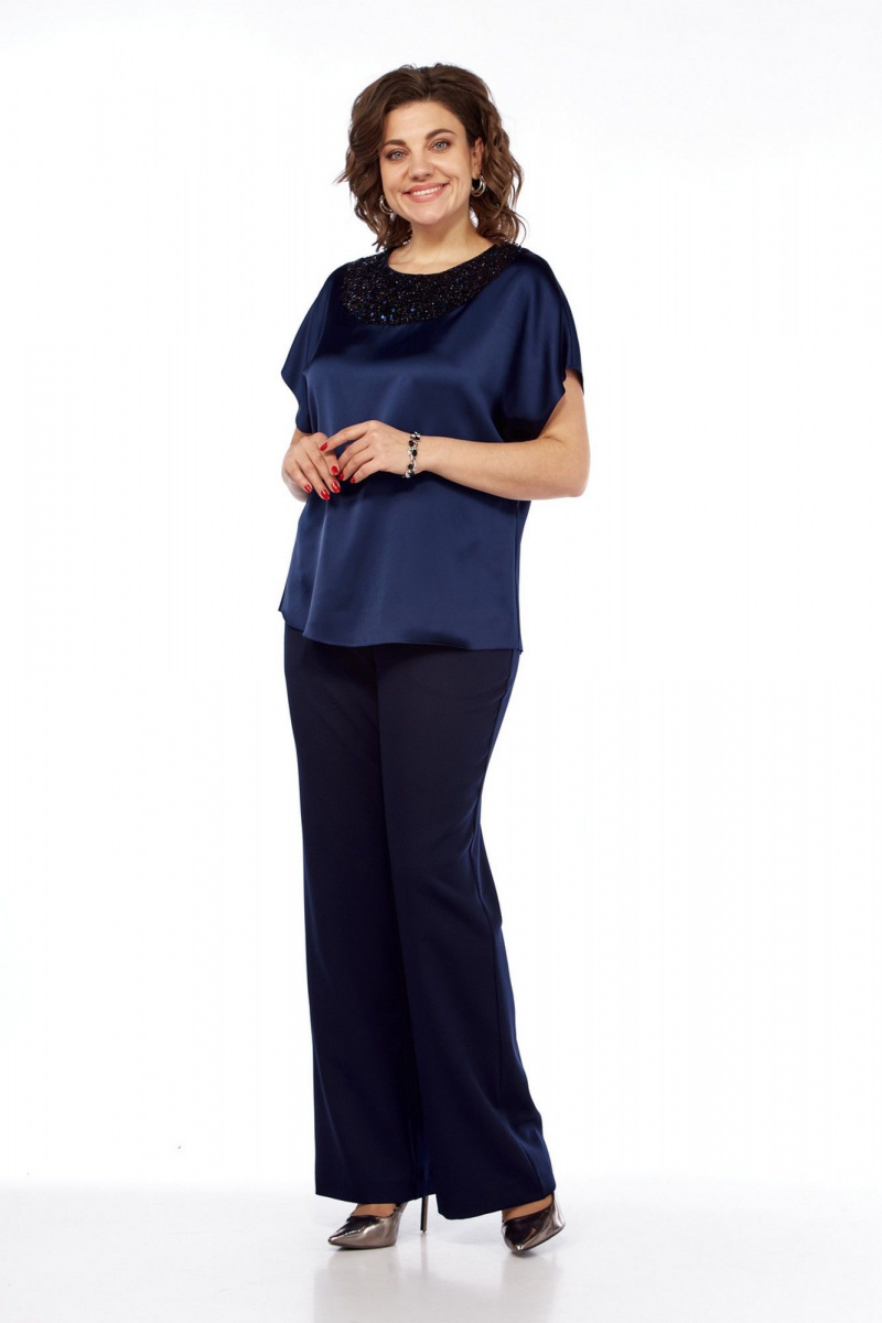 Брючный костюм VI ORO VR-1161 королевский_синий