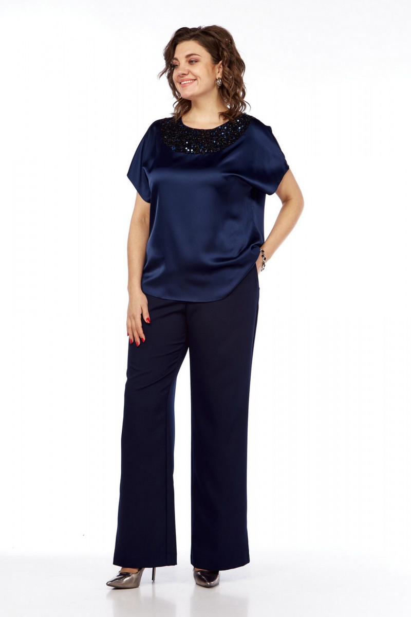 Брючный костюм VI ORO VR-1161 королевский_синий