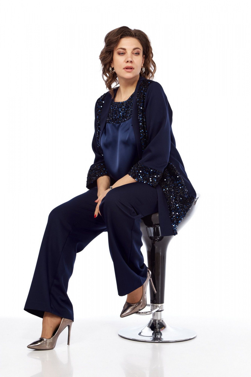 Брючный костюм VI ORO VR-1161 королевский_синий