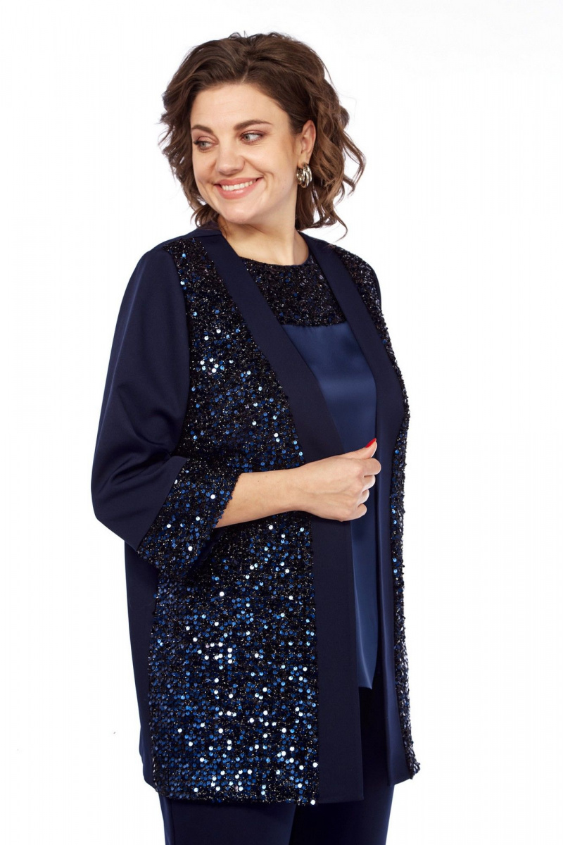 Брючный костюм VI ORO VR-1161 королевский_синий