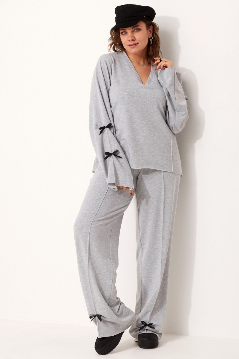 Брючный комплект BegiModa 3076 серый