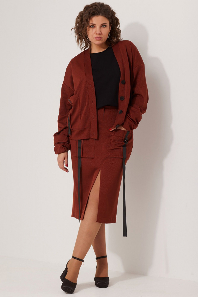 Юбочный комплект BegiModa 3077 терракот