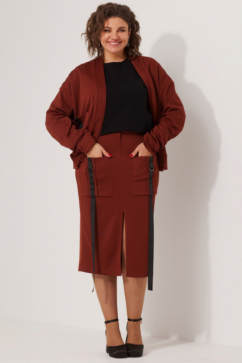 Юбочный комплект BegiModa 3077 терракот