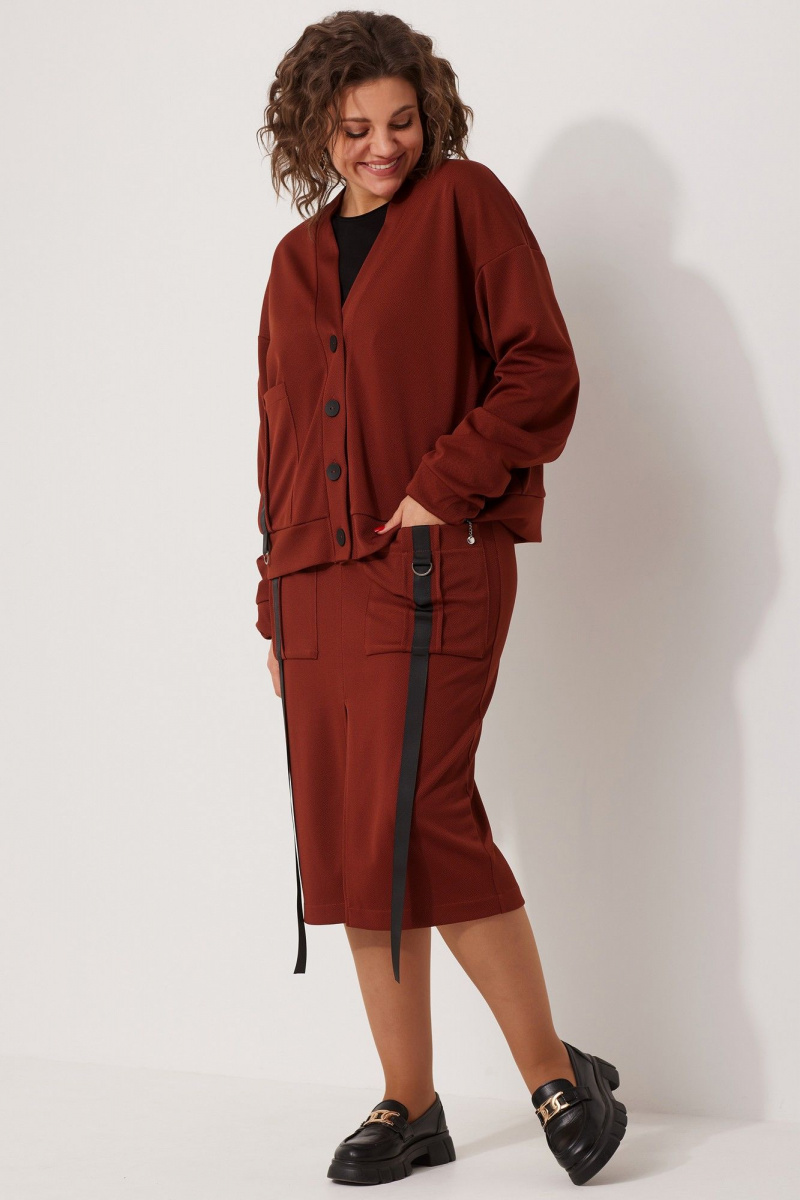 Юбочный комплект BegiModa 3077 терракот