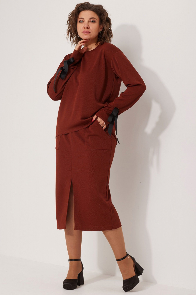 Юбочный комплект BegiModa 3078 терракот
