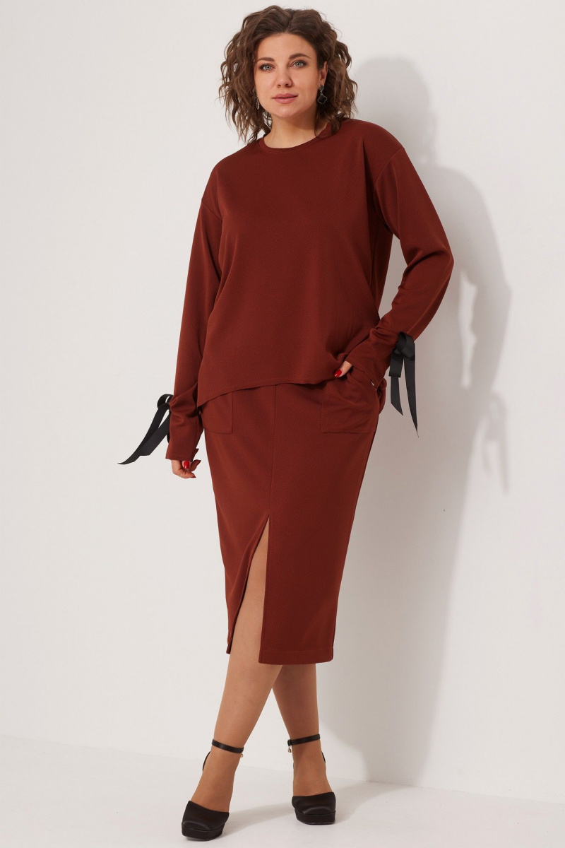 Юбочный комплект BegiModa 3078 терракот