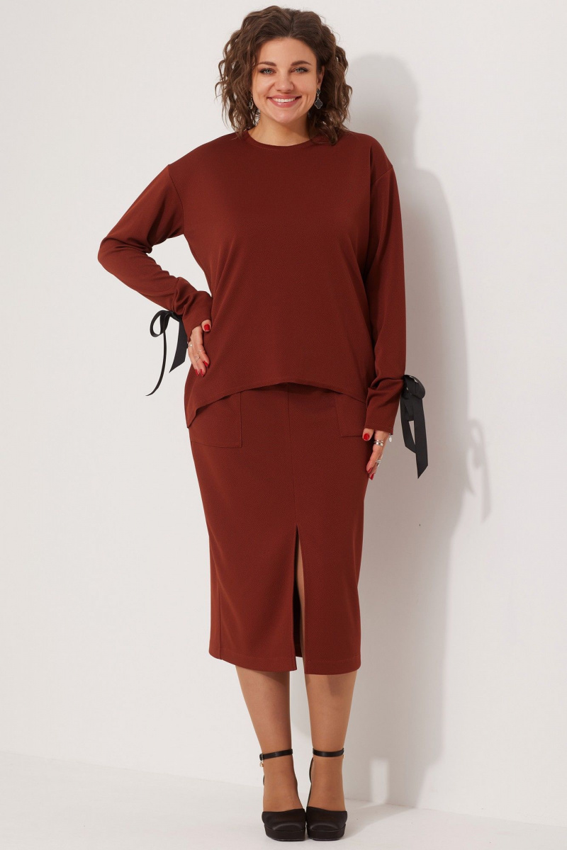 Юбочный комплект BegiModa 3078 терракот