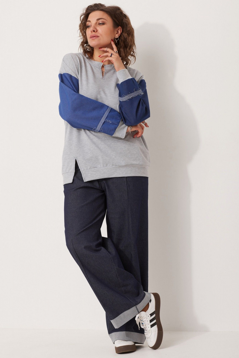 Блузы BegiModa 4111 серый