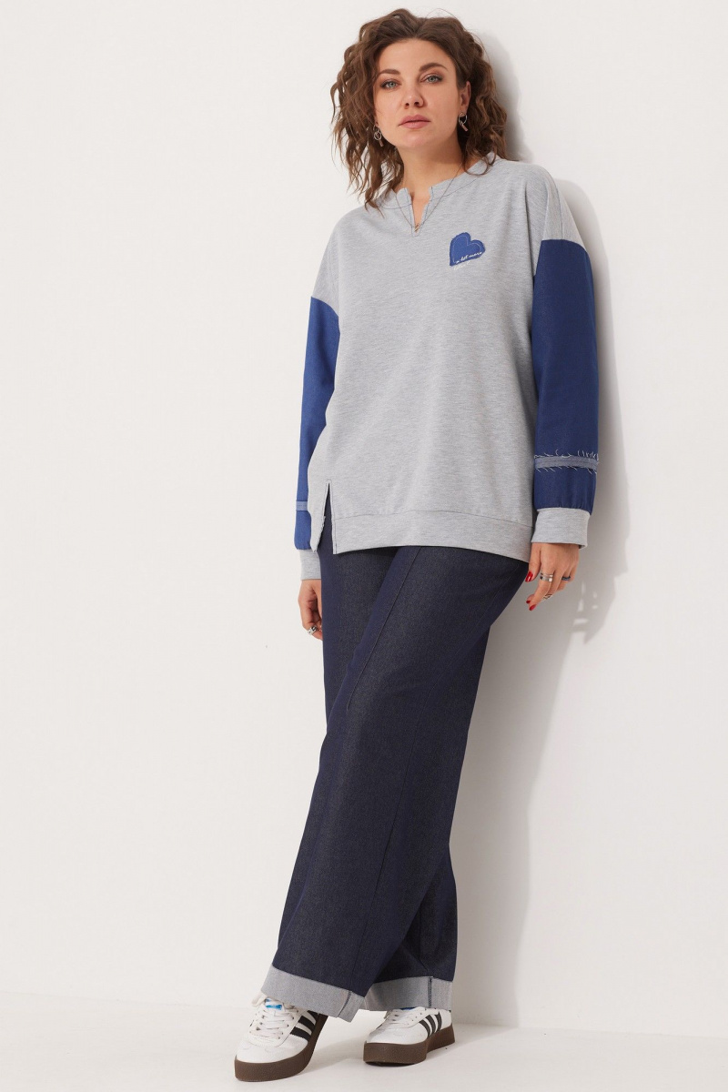 Блузы BegiModa 4111 серый