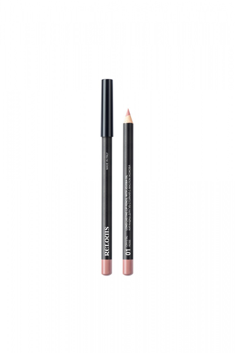 Карандаши для губ Relouis LONG-LASTING LIP PENCIL WITH JOJOBA OIL 01 CRYSTAL ROSE