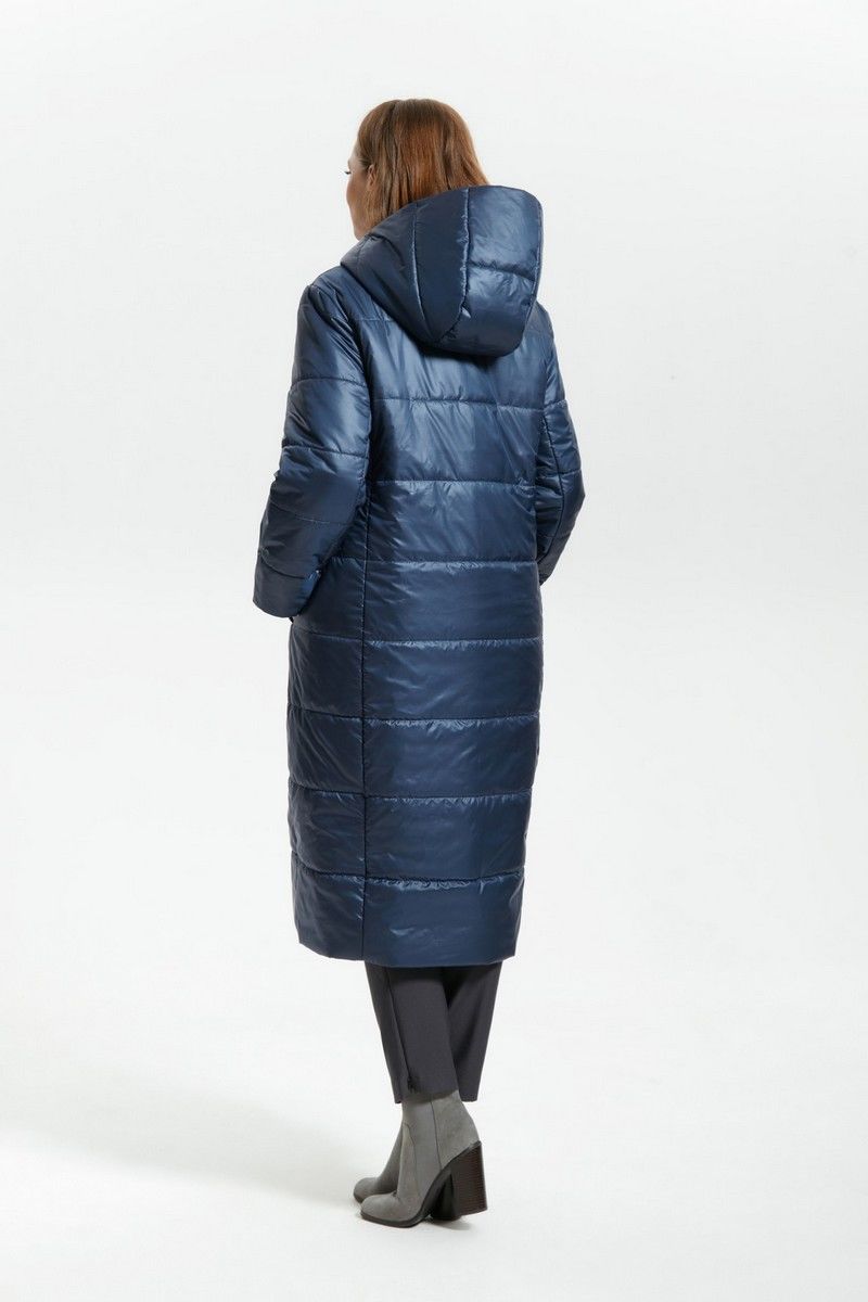 Женское пальто TEZA 1792 синий
