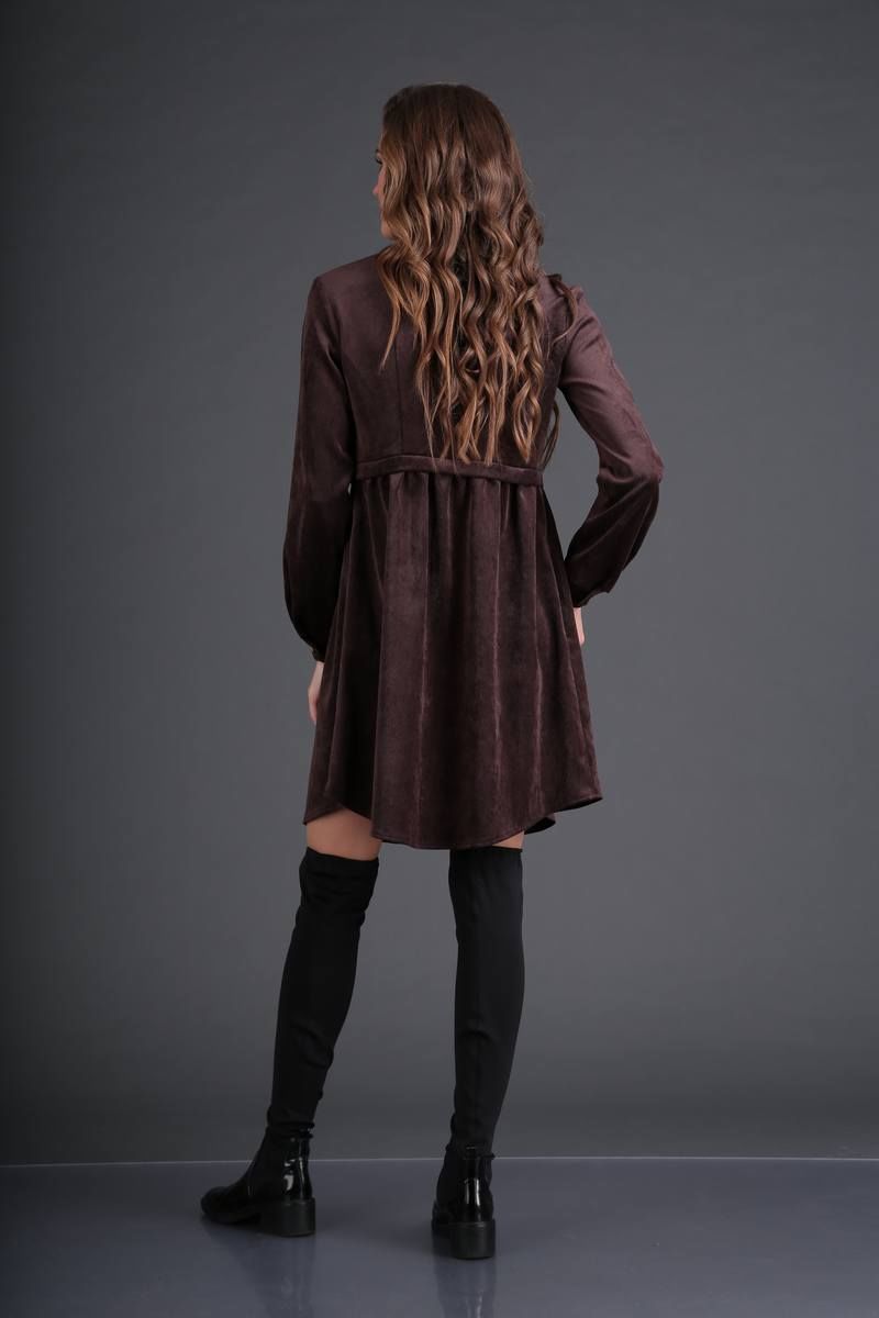 Платье DoMira 01-518 коричневый