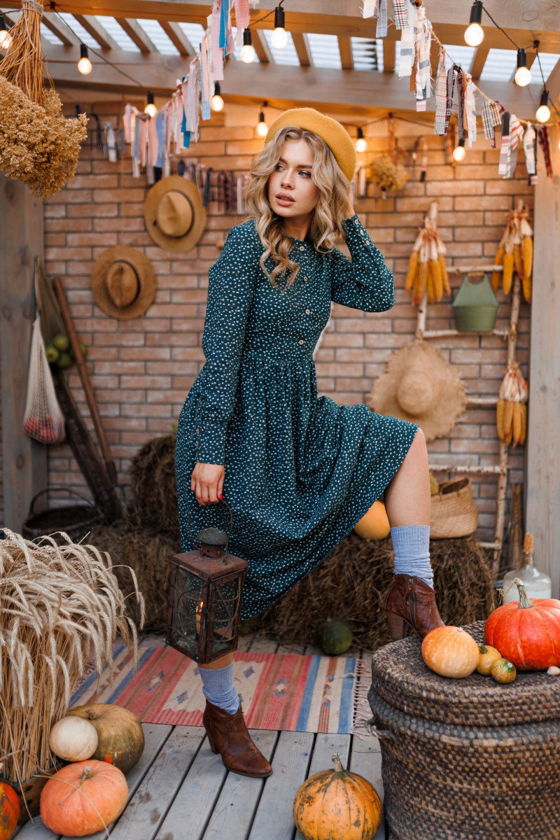 Платья Marshop М131-Д зеленый