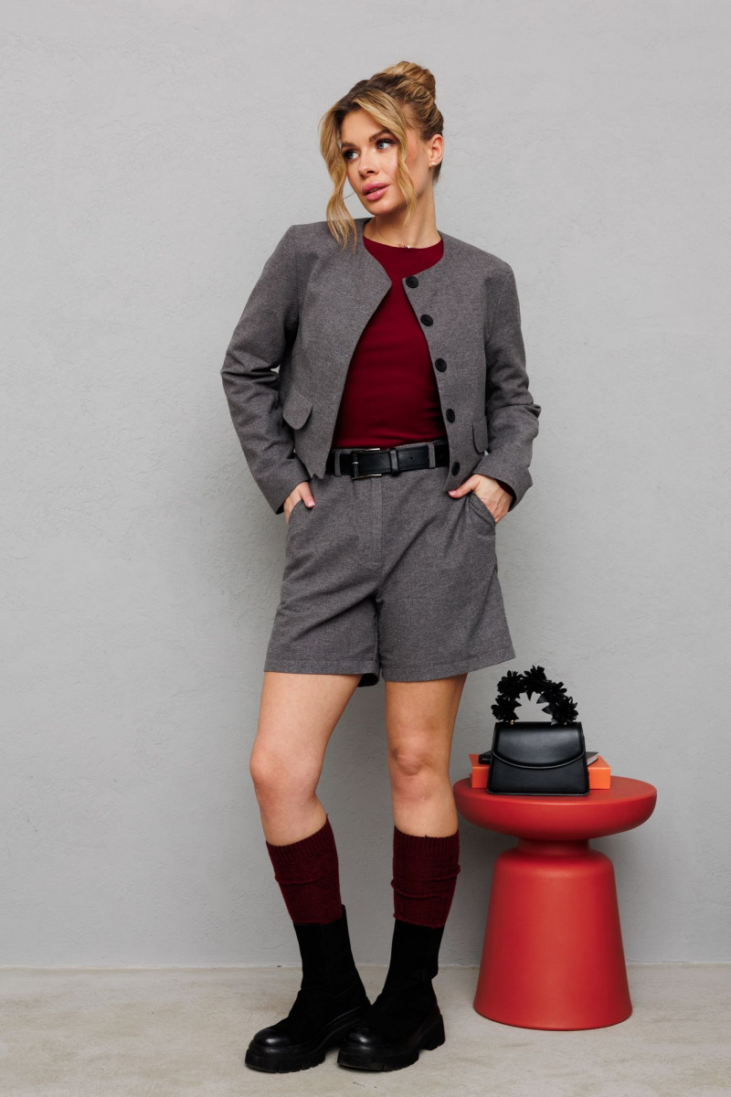 Женский комплект с шортами Marshop М169 серый