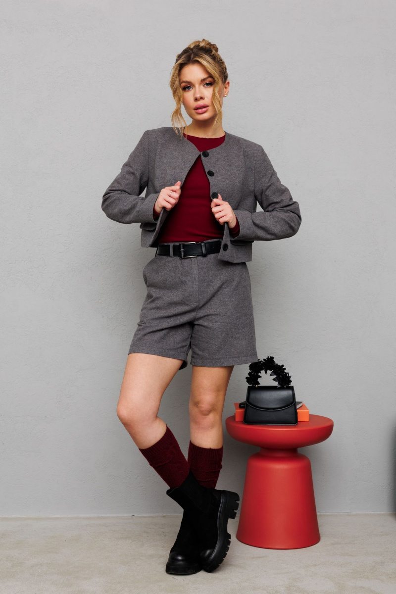 Женский комплект с шортами Marshop М169 серый