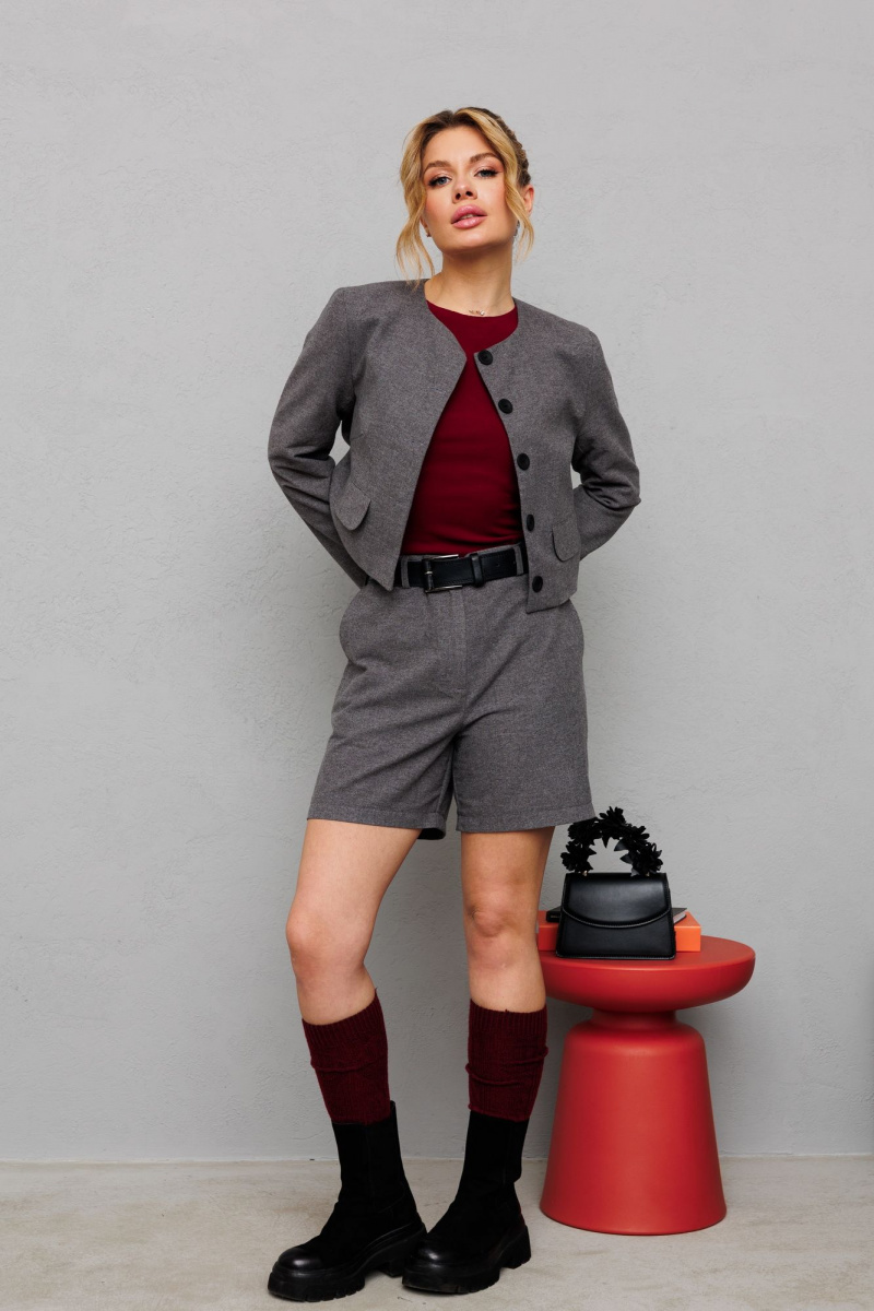 Женский комплект с шортами Marshop М169 серый