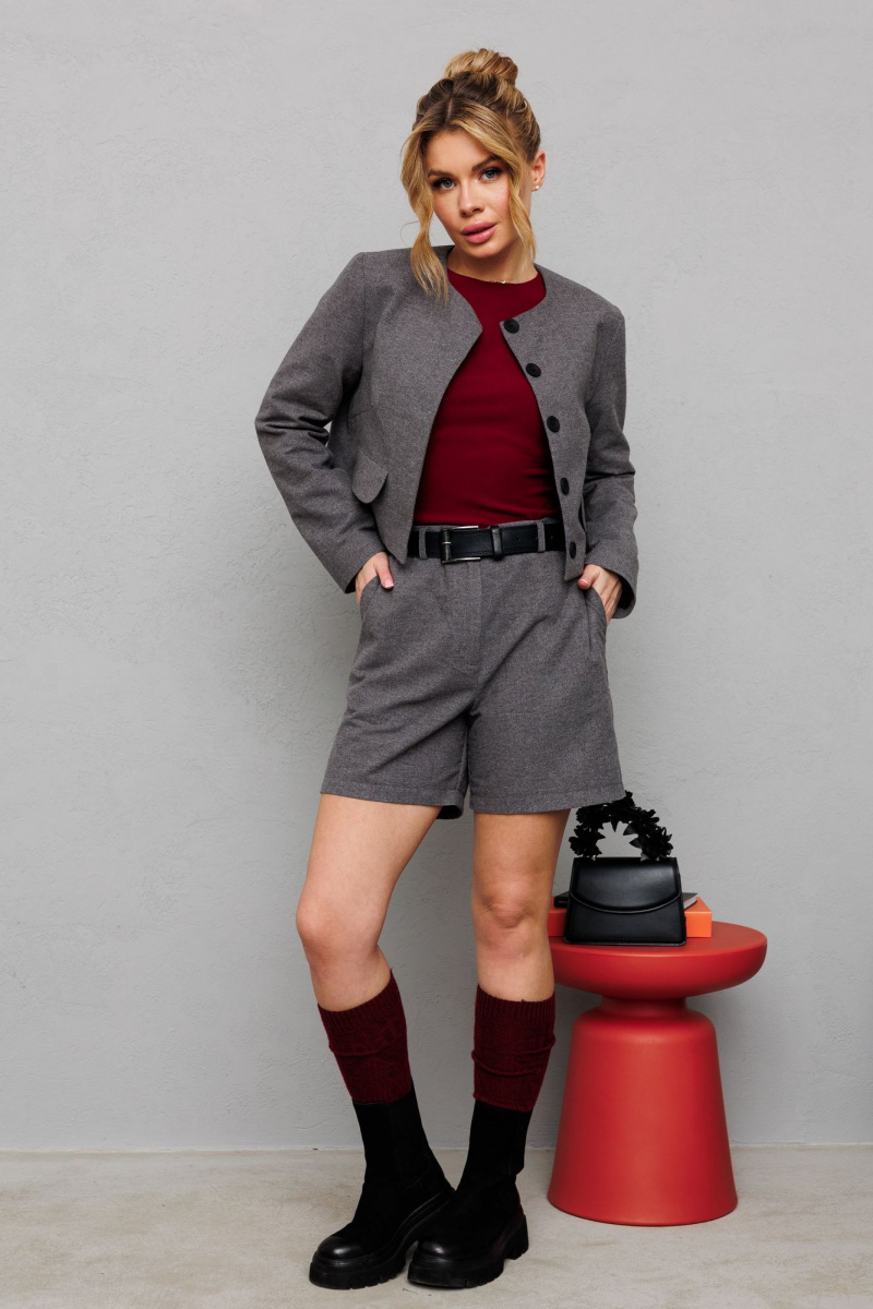 Женский комплект с шортами Marshop М169 серый