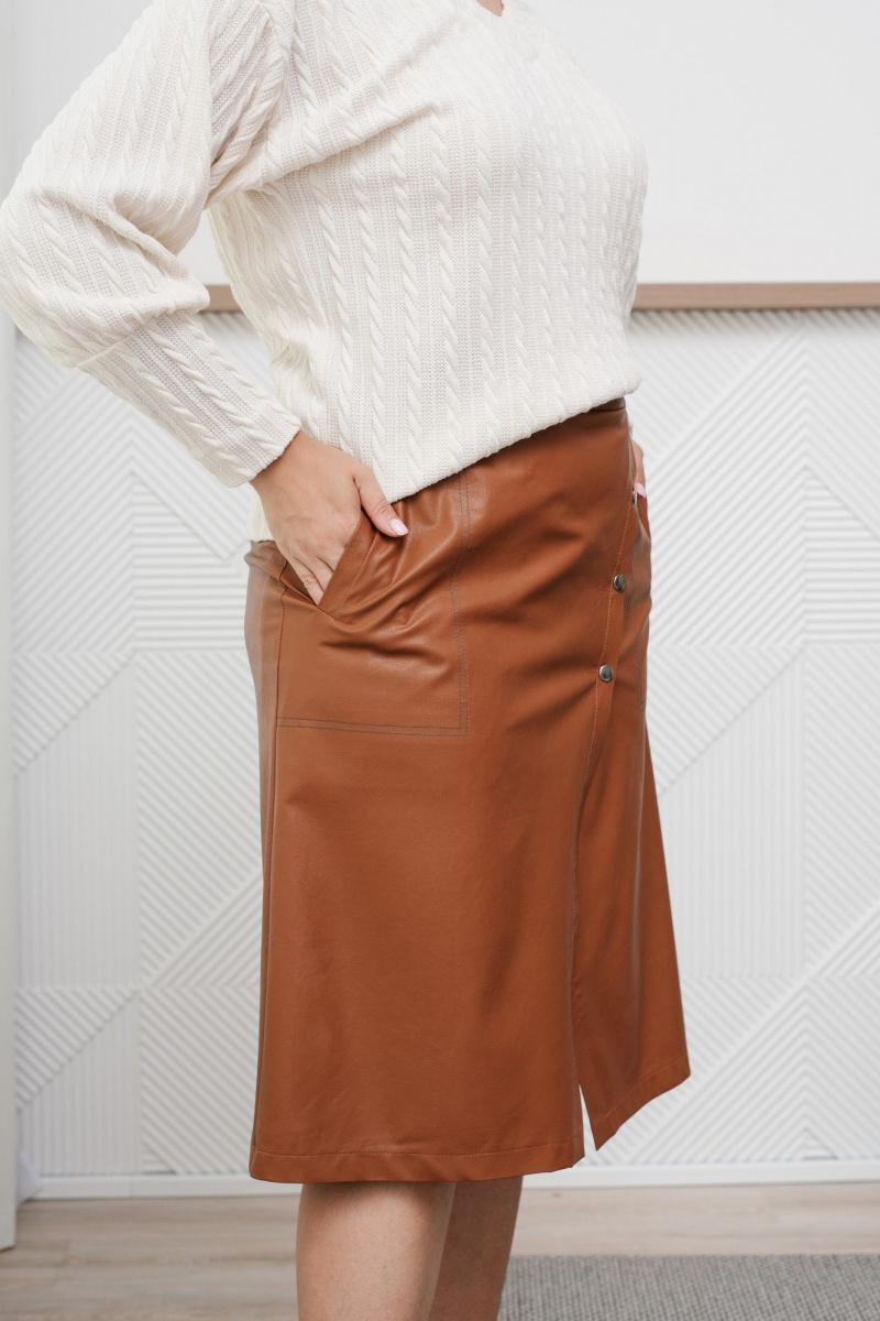 Юбки MONA STYLE FASHION&DESIGN 23043 кэмел