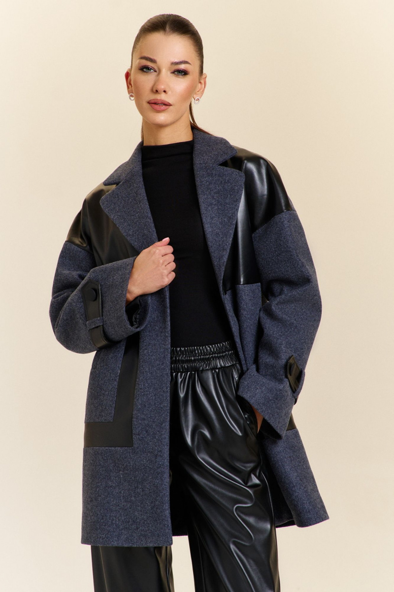 Женский плащ DiLiaFashion 0921 серый
