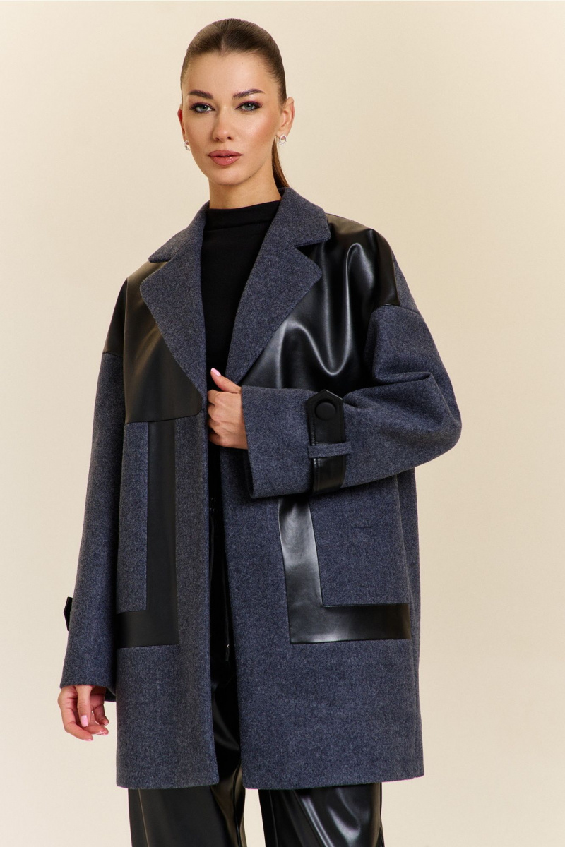 Женский плащ DiLiaFashion 0921 серый
