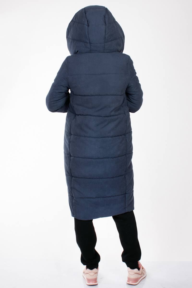 Женское пальто Weaver 7114 темно-синий