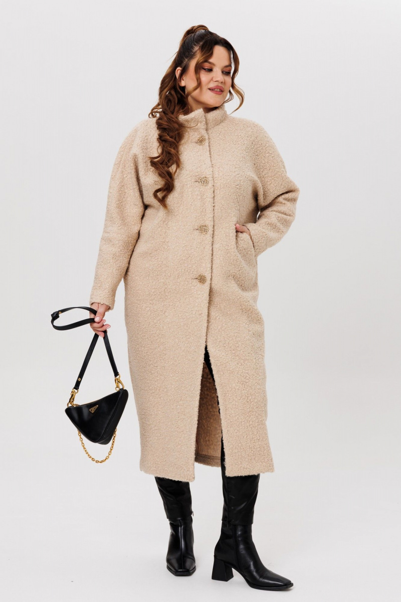 Женское пальто Michel chic 363/1 бежевый