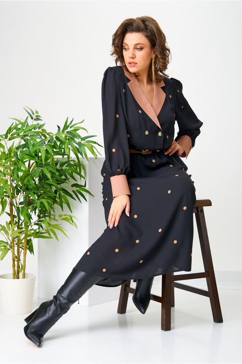 Платья AVA fashion М-104 черный
