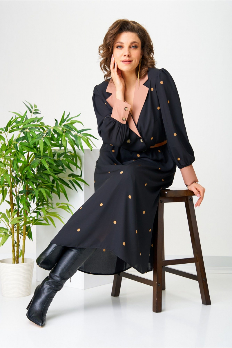 Платья AVA fashion М-104 черный
