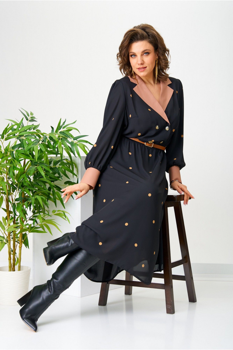 Платья AVA fashion М-104 черный