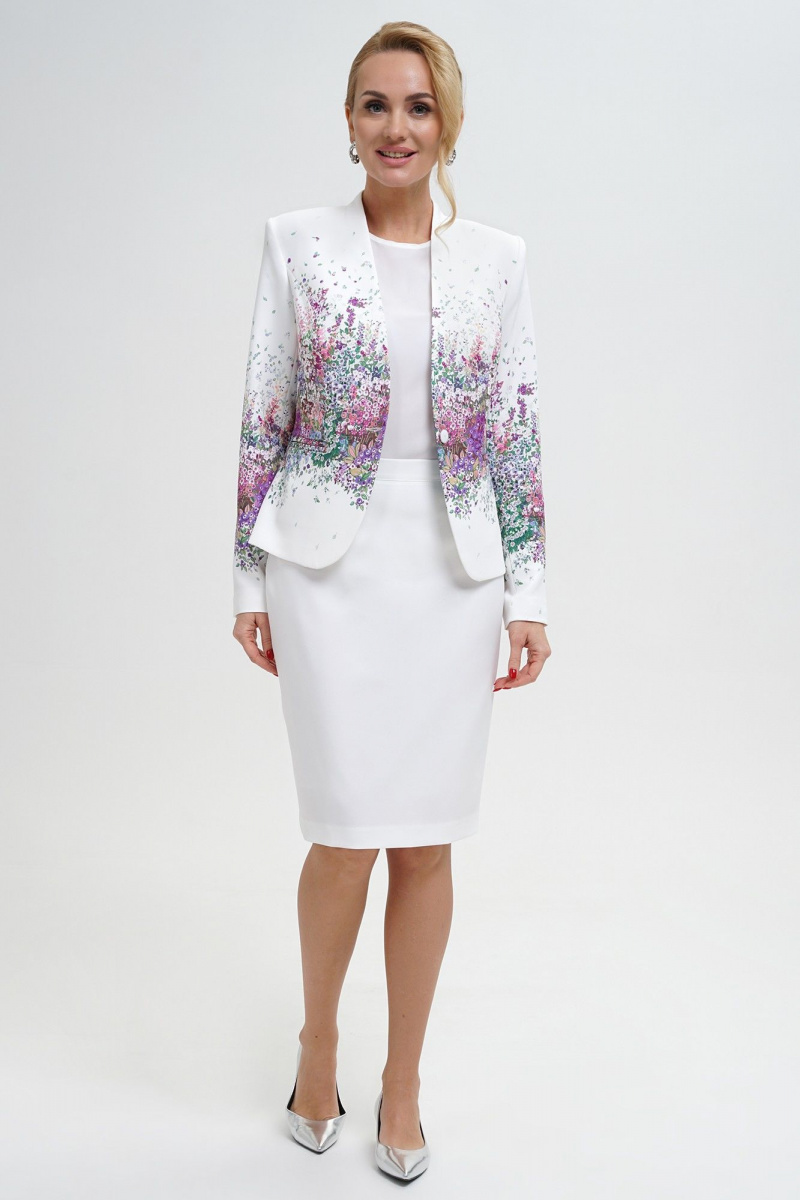 Юбочный костюм Alani Collection 2300 цветной_принт