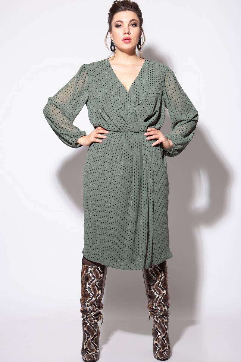 Платье SOVA 11079 зеленый