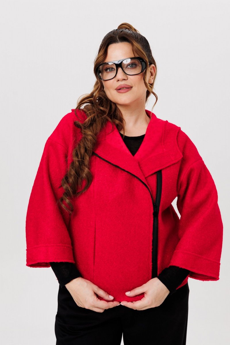 Брючный костюм Michel chic 1357/1 красный,черный