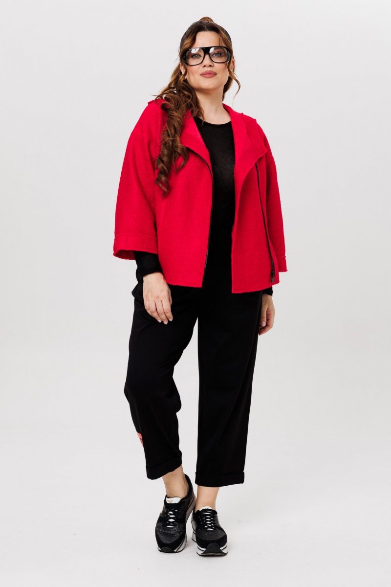Брючный костюм Michel chic 1357/1 красный,черный