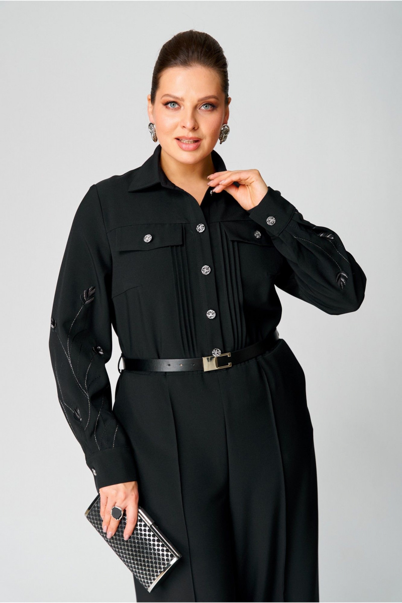 Женский комбинезон AVA fashion М-108 черный