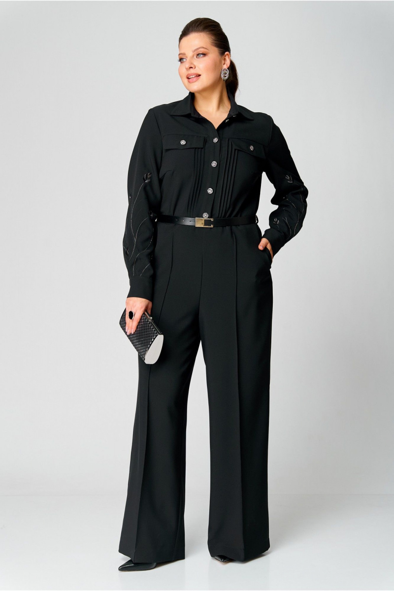 Женский комбинезон AVA fashion М-108 черный