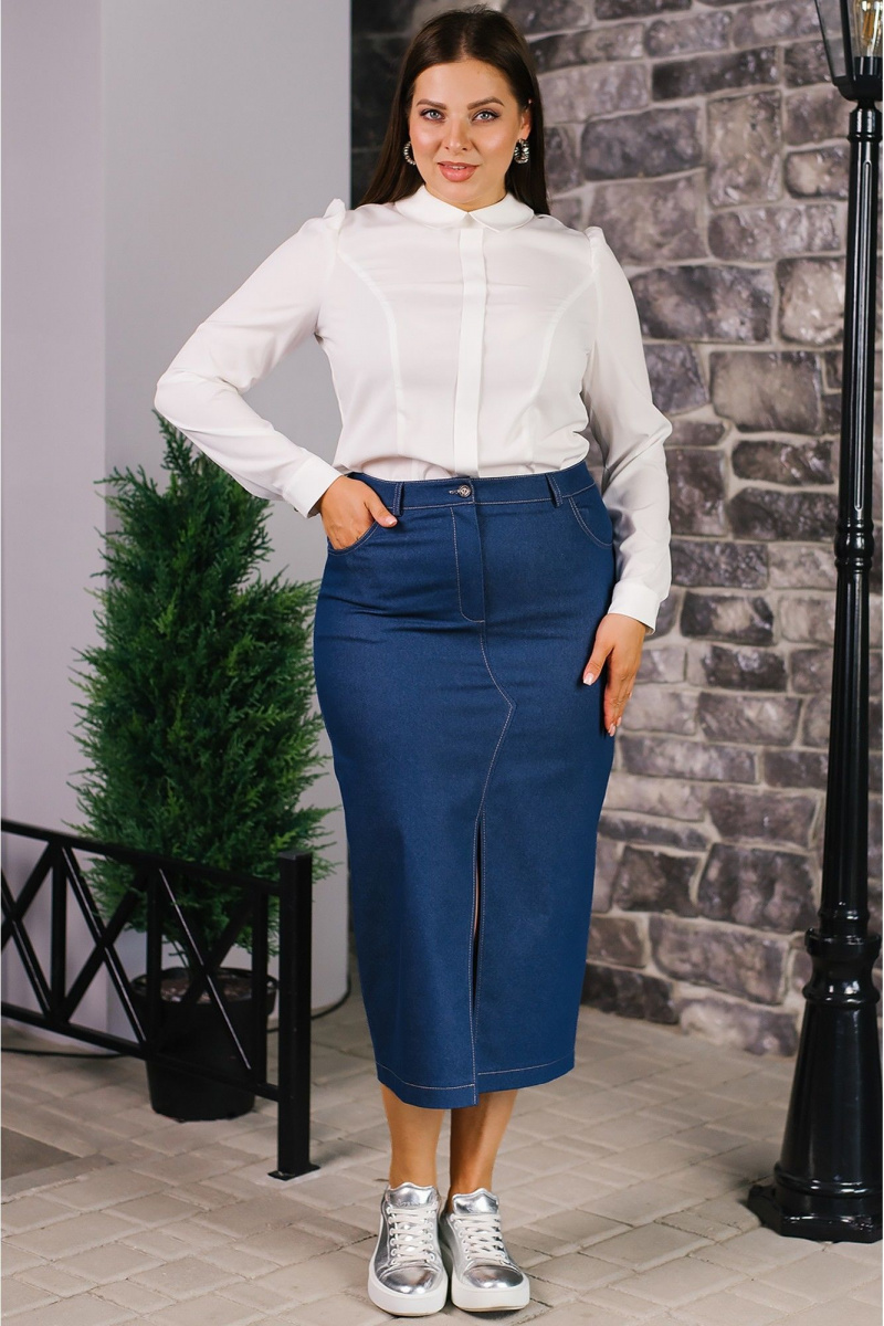 Юбочный комплект MONA STYLE FASHION&DESIGN 24078/1 синий