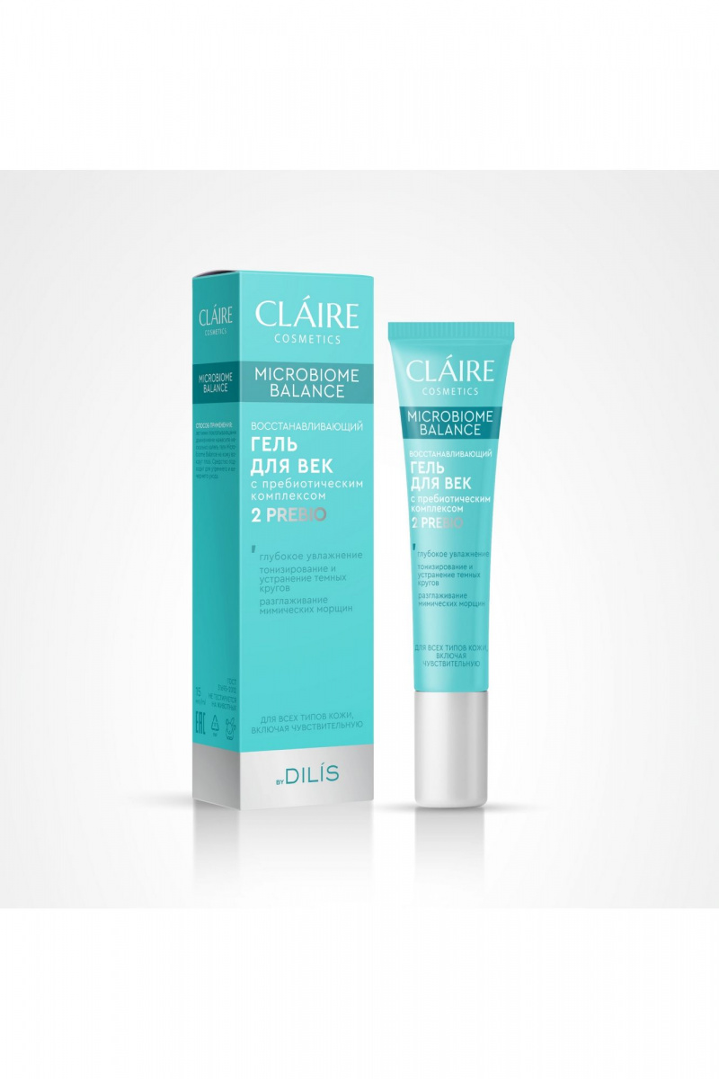 Средства для кожи вокруг глаз Claire Cosmetics MICROBIOME BALANCE Восстанавливающий гель для век