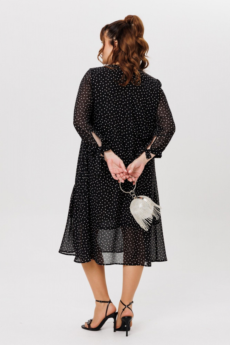 Платья Michel chic 2164 черный,горох