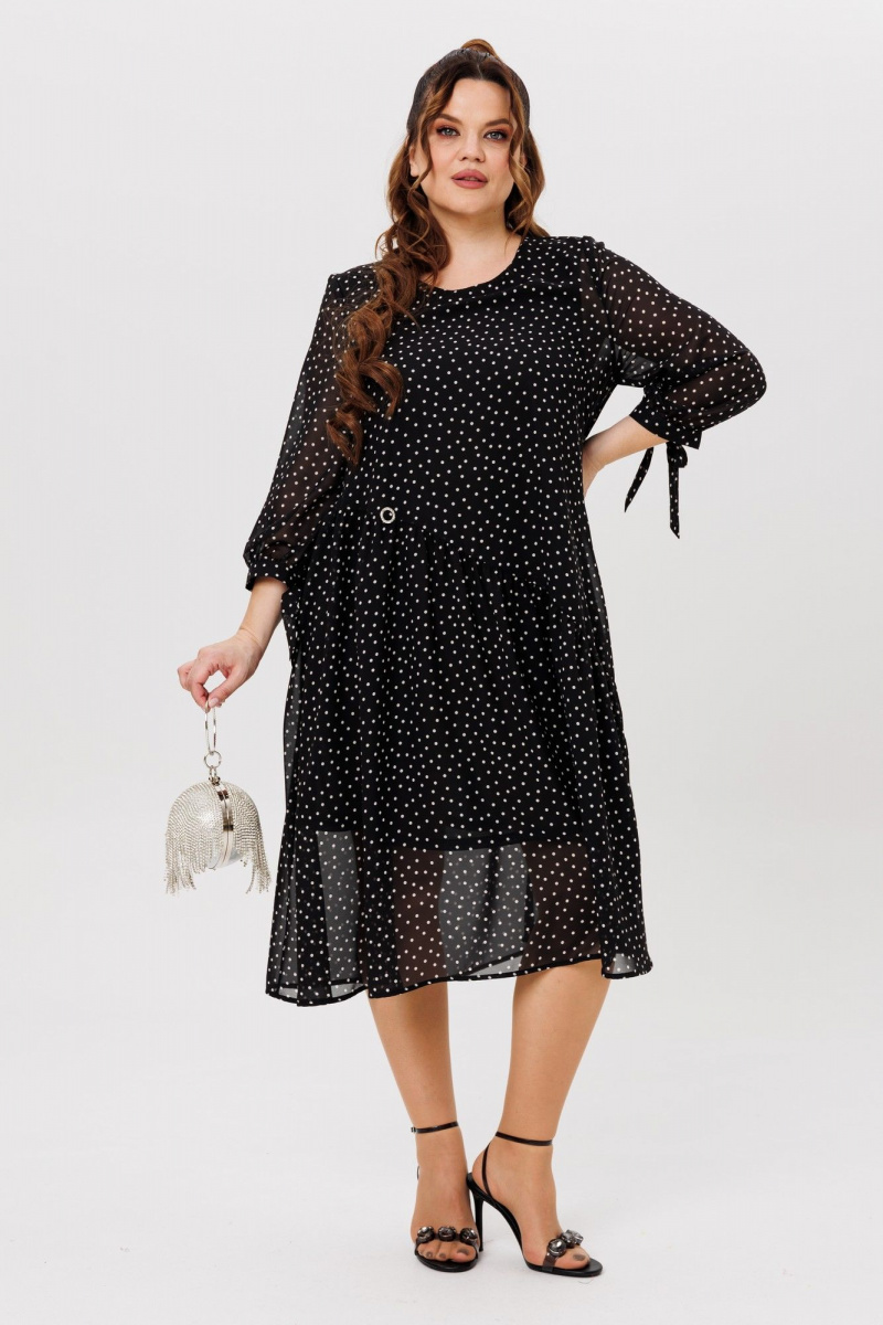 Платья Michel chic 2164 черный,горох