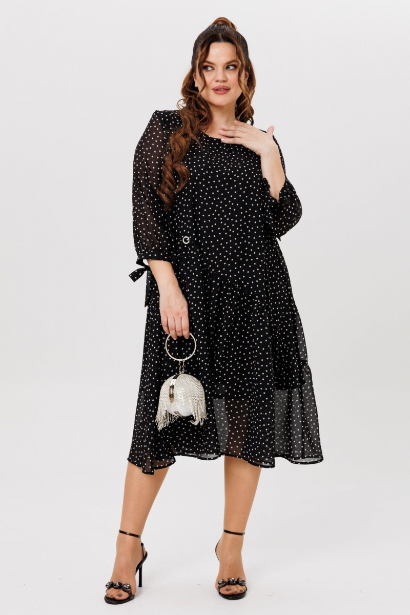 Платья Michel chic 2164 черный,горох